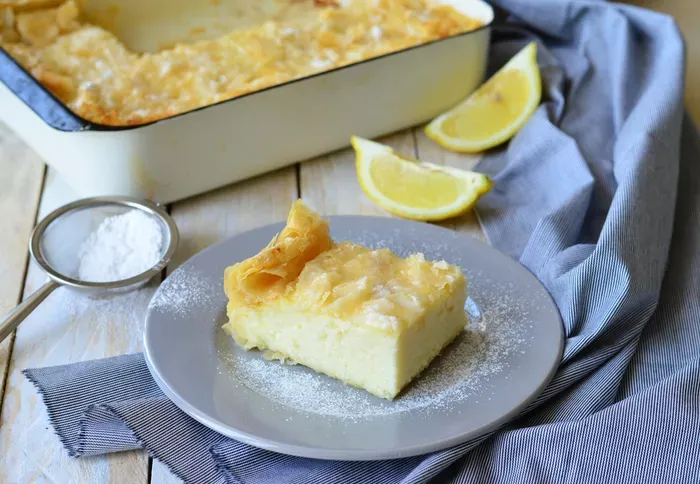 Galaktoboureko (görög grízes sütemény) recept