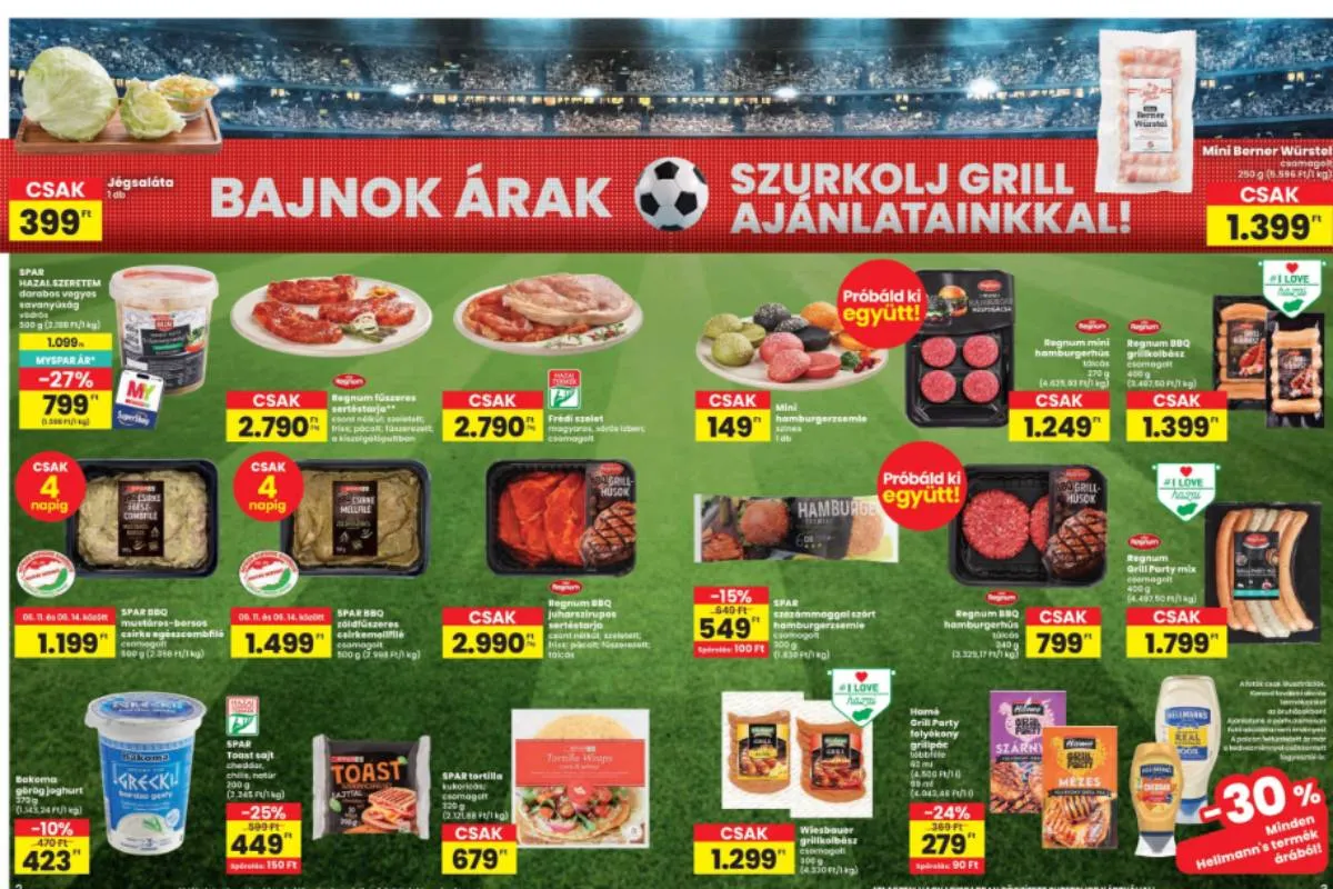 SPAR akciós grill ajánlat