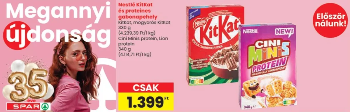 Újdonságok, először a Sparban