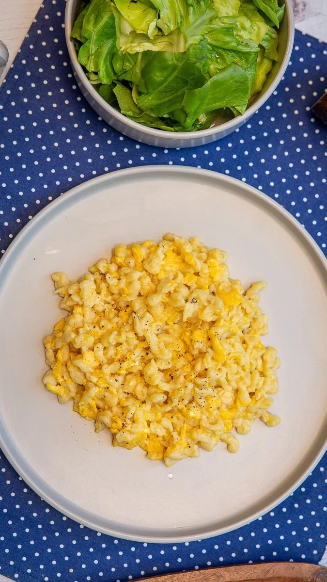 Szaftos tojásos nokedli