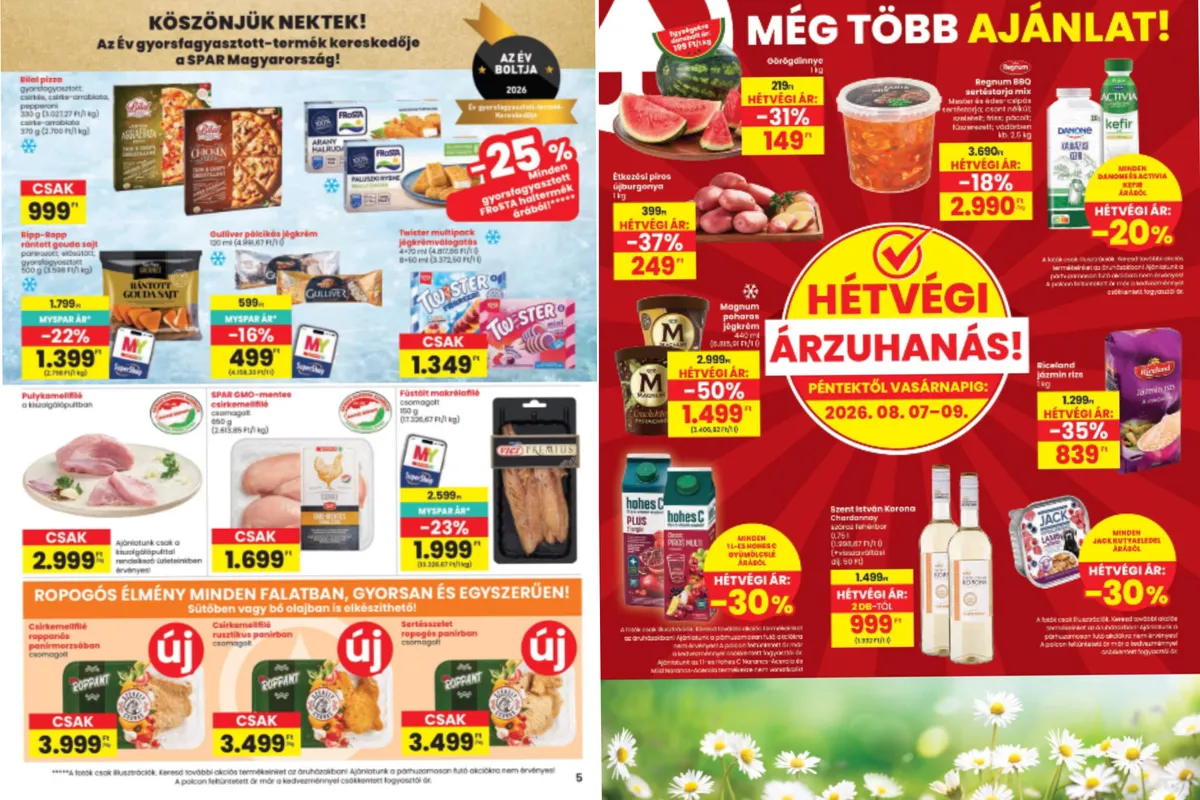 SPAR akciók a kánikulában